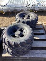 (4) POLARIS CARLISLE TIRES W/ 4 BOLT RIMS