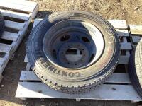 10 BOLT RUSTED RIM W/ TIRE