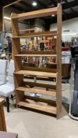 TALL BOOK/DISPLAY SHELF - SOLID WOOD