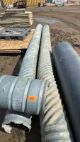 Two pieces of 12 inch culvert and Clamp