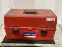 TOOL-AID BOX W/ MISCELLANEOUS FISHING CONTENTS
