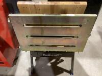 MASTERCRAFT FOLDABLE WORK BENCH AND MASTERCRAFT WOODEN TABLE TOP