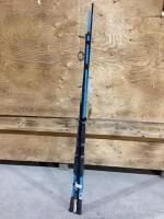 (3) SHAKESPEAR, LAIMA GLASS AND WRAITH FISHING RODS