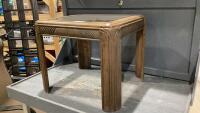 END TABLE WITH GLASS INSERT