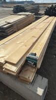 Bundle of 16 foot one by 6 T&G finished lumber