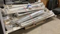 PALLET OF VERTICAL BLINDS AND SOME HARDWARE