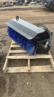 New skid steer sidewalk brush