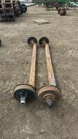 Pair of used axles