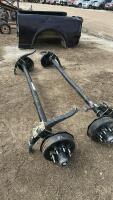 Pair of 7000 pound drop axles