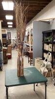 TALL VASE W/ARTIFICIAL FOLIAGE