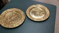 (2) BRASS PLATES