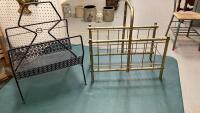 (2)METAL MAGAZINE RACKS
