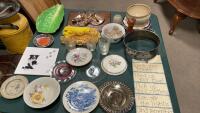 BOX OF MISC COLLECTIBLE DISHES
