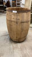 SMALL WOOD BARREL