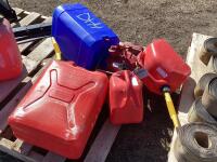 (3) GASOLINE CANS & 2-CYCLE GAS