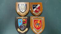 (4) MILITARY PLAQUES