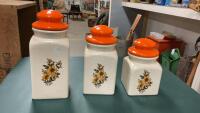 VINTAGE CERAMIC CANISTER SET