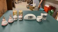 (3) BERNIE BROWN PIECES - WOLF DESIGN, VINTAGE SALT & PEPPERS