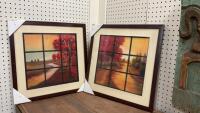 (2) PICTURES W/ FALL SCENES
