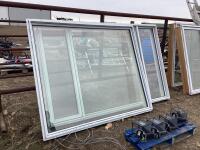 (2) ASSORTED WINDOWS 72" X 60" & 97.5" X 60"