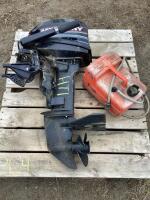MERCURY BOAT MOTOR & GASOLINE TANK