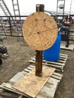 CUSTOM BUILT WOODEN SPINNING WHEEL