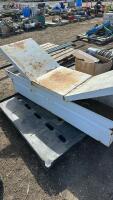Steel bat wing cross box