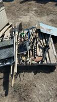 MISC PALLET OF YARD TOOLS