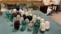 COLLECTION OF INSULATORS - SOME ARE CPR