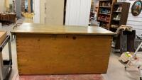HANDMADE VINTAGE WOOD TRUNK