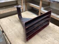 CAST IRON WOODEN HORN 19&rdquo;