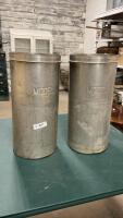 (2) METAL MODEL DAIRY ICE CREAM MOLDS