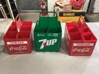 (2) COCA-COLA CARRIER 6-PACK & 7-UP CARRIER 4-PACK