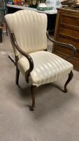 VINTAGE ARM CHAIR - UPHOLSTERED BACK & SEAT