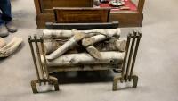 MAGICOLE ELECTRIC FIREPLACE ON END IRONS