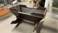 HANDMADE WOOD CRADLE