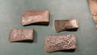 (5) VINTAGE AXE HEAD IN 5 GALLON PAIL