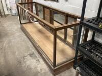 QUARTER CUT OAK ANTIQUE GLASS SHOWCASE