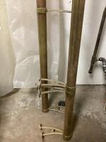 (2) BRASS PIPES 101.5" & 64.5"
