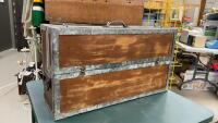 SMALL WOOD CARPENTERS TRUNK