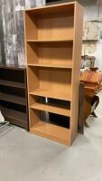 LIGHT COLORED BOOKSHELF