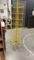 METAL REVOLVING RACK W/ HOOKS