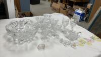 CLEAR GLASSWARE - SOME IS CRYSTAL