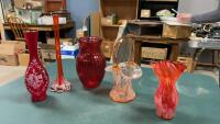 RED/ORANGE GLASSWARE