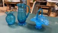 VINTAGE BLUE GLASSWARE