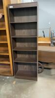 DARK BROWN BOOKSHELF