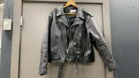 &ldquo;FIRST&rsquo; MEN&rsquo;S BLACK LEATHER JACKET