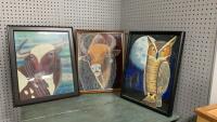 (3) OIL PAINTINGS OF ANIMALS
