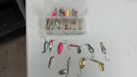 SMALL PLANO TACKLE BOX W/ HOOKS