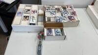 (3) BOXES OF ASSORTED HOCKEY CARDS + M&M COLLECTIBLE